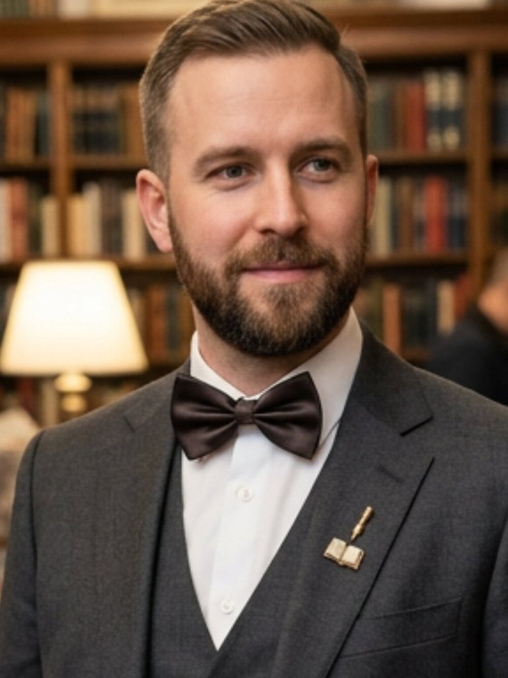 NEW D Brown Clip-On Bow Tie Satin Finish Adjustable Formal Costume Fashion Tie